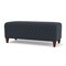 Lesro Siena Lounge Reception Loveseat Bench, Walnut, RS Night Sky Upholstery SN6001 - alternate 2